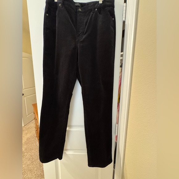 Talbots Pants - Talbots Women's Black Corduroy Straight Leg Pants never worn tags removed.